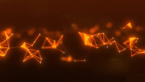 Futuristic Abstract Plexus Network with Glowing Lines Background