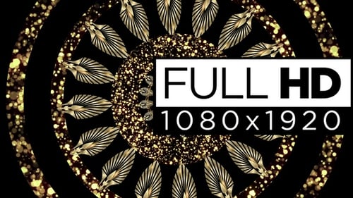 Luxury Gold Tunnel Background 02