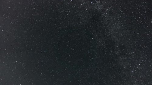 Milky Way and Stars Moving Across the Night Sky, Time Lapse