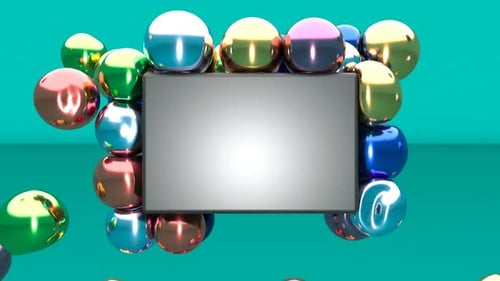 Color Soft Metal Spheres Fluid Art Minimal Cg Intro