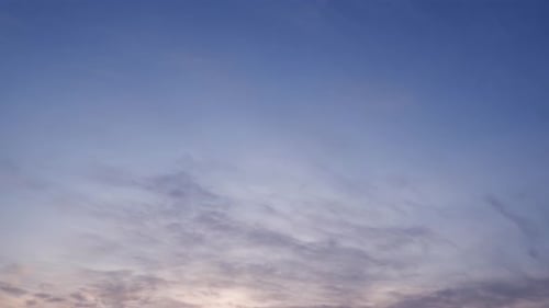 Golden Hour Timelapse of Clouds at Sunset