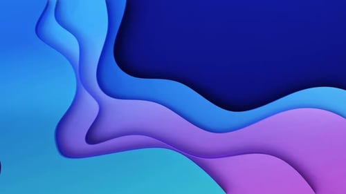 Abstract Fluid Gradient Wavy Shapes Background