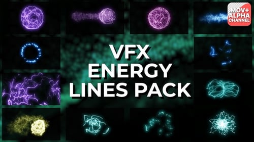VFX Energy Lines: Dynamic Light & Particle Effects