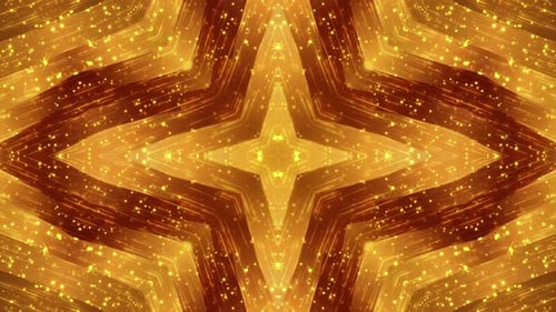 Sparkling Golden Kaleidoscope Pattern for Celebrations