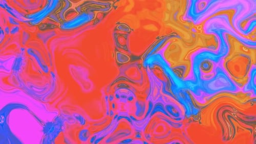 Vibrant Liquid Swirl Abstract Motion Graphic Background