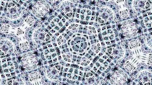 Expanding Glowing Geometric Kaleidoscope Background Animation