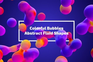 Colorful Bubbles - Abstract Fluid Shapes