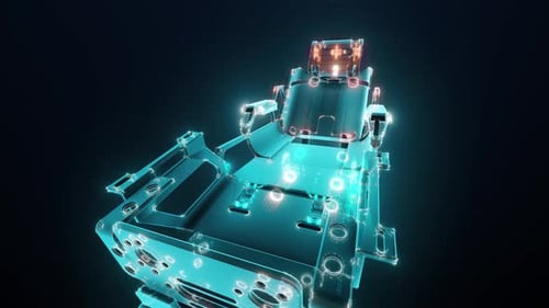 Science Fiction Bed Hologram 4k