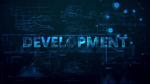 Development Digital Data Text Hd