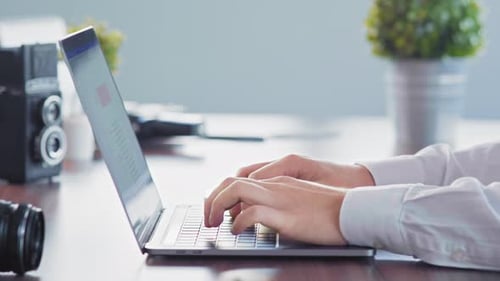 Freelancer Working On Laptop