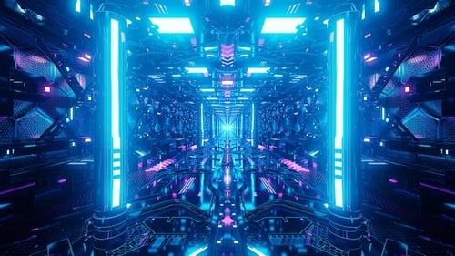Sci Fi Light Corridor