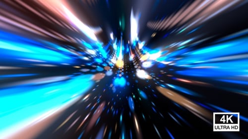 Abstract Light Speed Tunnel Background Animation