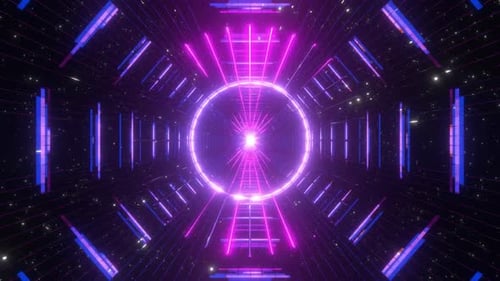 VJ-Schleife. Der abstrakte Hintergrund dreht sich und schimmert in verschiedenen Farben
.