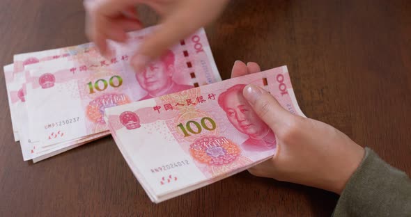 Counting Chinese RMB, Stock Footage ft. china & china road - Envato