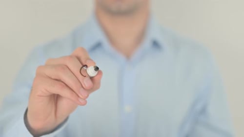 Confident, Writing on Transparent Screen