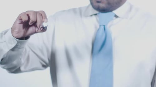 Adult Writes 'Your Dream Job' on Whiteboard