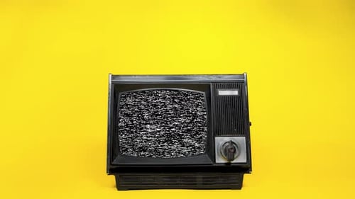 80s Television with Green Screen. Ready To Replace Green Screen with Any Footage or Picture You Want