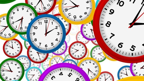 Dynamic Colorful Clocks Looping Background Animation, Backgrounds ...