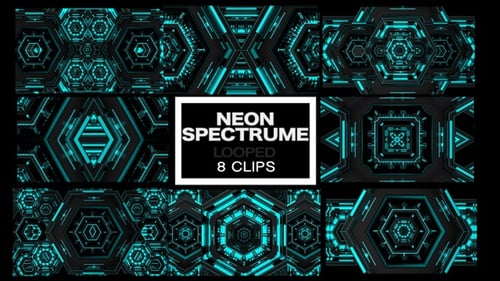 Neon Spectrume Background VJ Pack