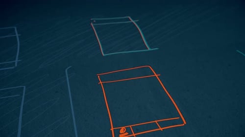 Desenvolvimento de Aplicativo Web Design Interface de usuário Wireframes organizados e codificados por cores