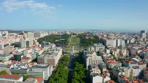 Flug über den Parque Eduardo VII und seine Umgebung