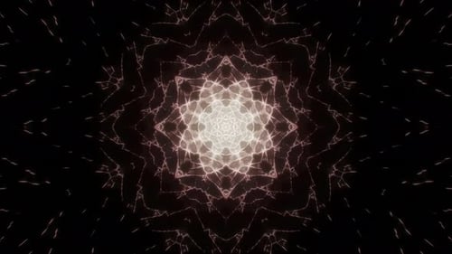 Abstract Fractal Star Glitter Light Particles 4K Loop