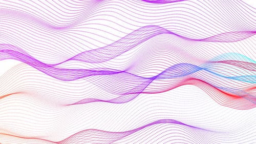 Abstract Colorful Wave Particle Flow Background Loop