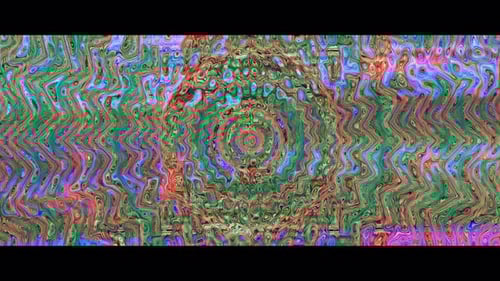 Dynamic Abstract Liquid Glitch Color Transitions