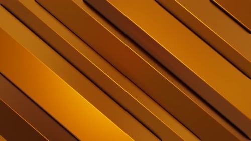 Golden Diagonal Bars Abstract Motion Background