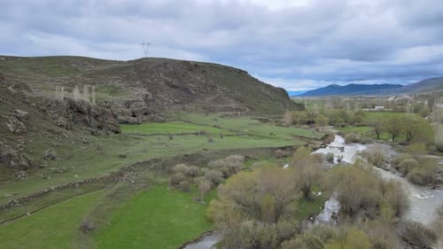 Green Meadows and Stream
