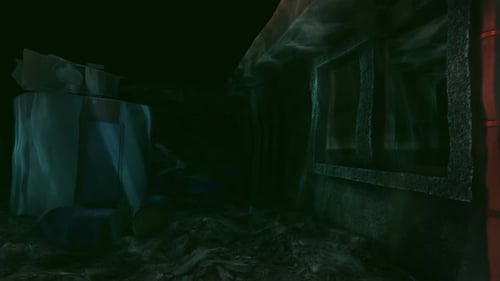 Casa sumergida después de un desastre natural