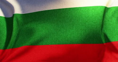 Realistic Waving Flag of Bulgaria
