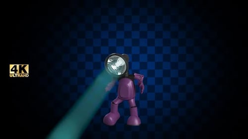 Scène 3D : Light Dance