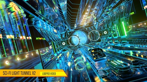 Sci-Fi Lichttunnel V2
