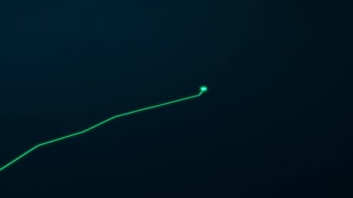 Stock market animated graphic. Stock price chart.