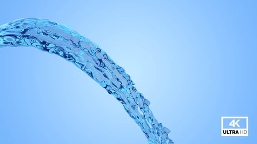 Springbrunnen Blue Water Splash