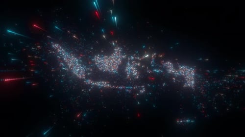 Abstrakte Landkarte von Indonesien