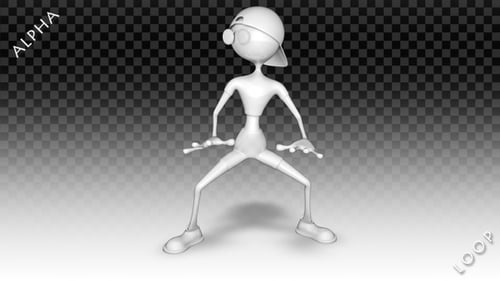 3D-Mann-Figur — Zeichentrickfilm