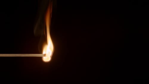 Lighting Up And Extinguishing Of A Match