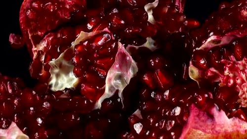 Juicy Pomegranate Seeds Close Up