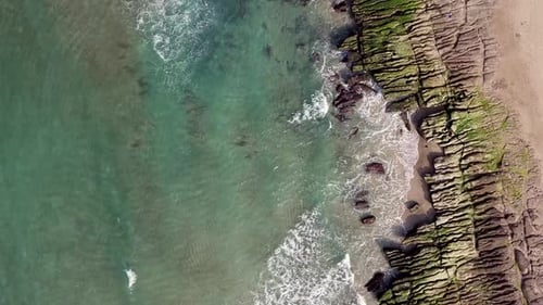 Aerial view of the sea