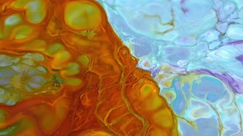 Abstract Paint Colours Diffusion