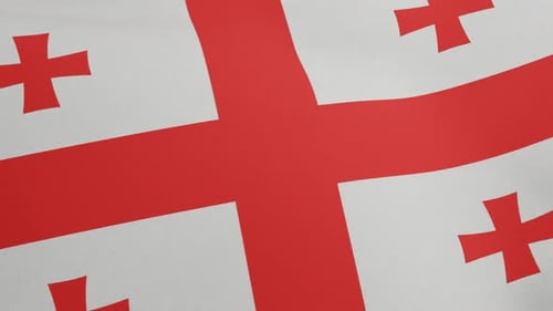Realistic Waving Flag of Georgia Animation