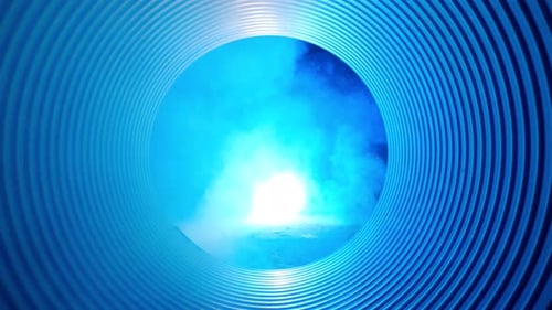 Inside View Of Barrel. Abstraction.