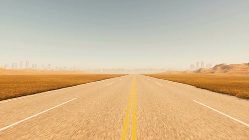 Landschaftliches Roadtrip-Konzept