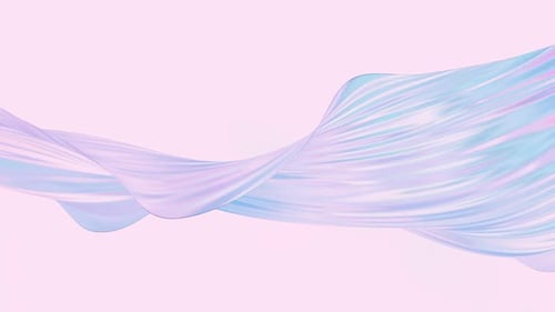 Smooth Flowing Pastel Ribbon Animation Background