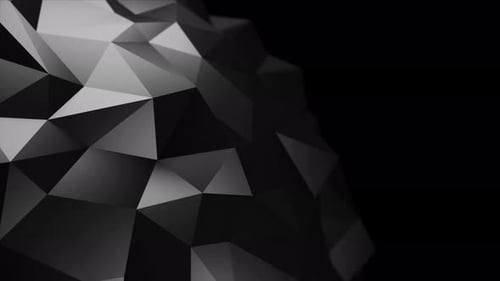 Abstract Low Poly Geometric Surface Morphing Background
