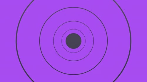 Expanding Concentric Circles Hypnotic Geometric Loop
