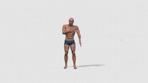 Muscleman Getting Heart Attack