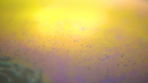 Thick Mixture Of Liquid Paints